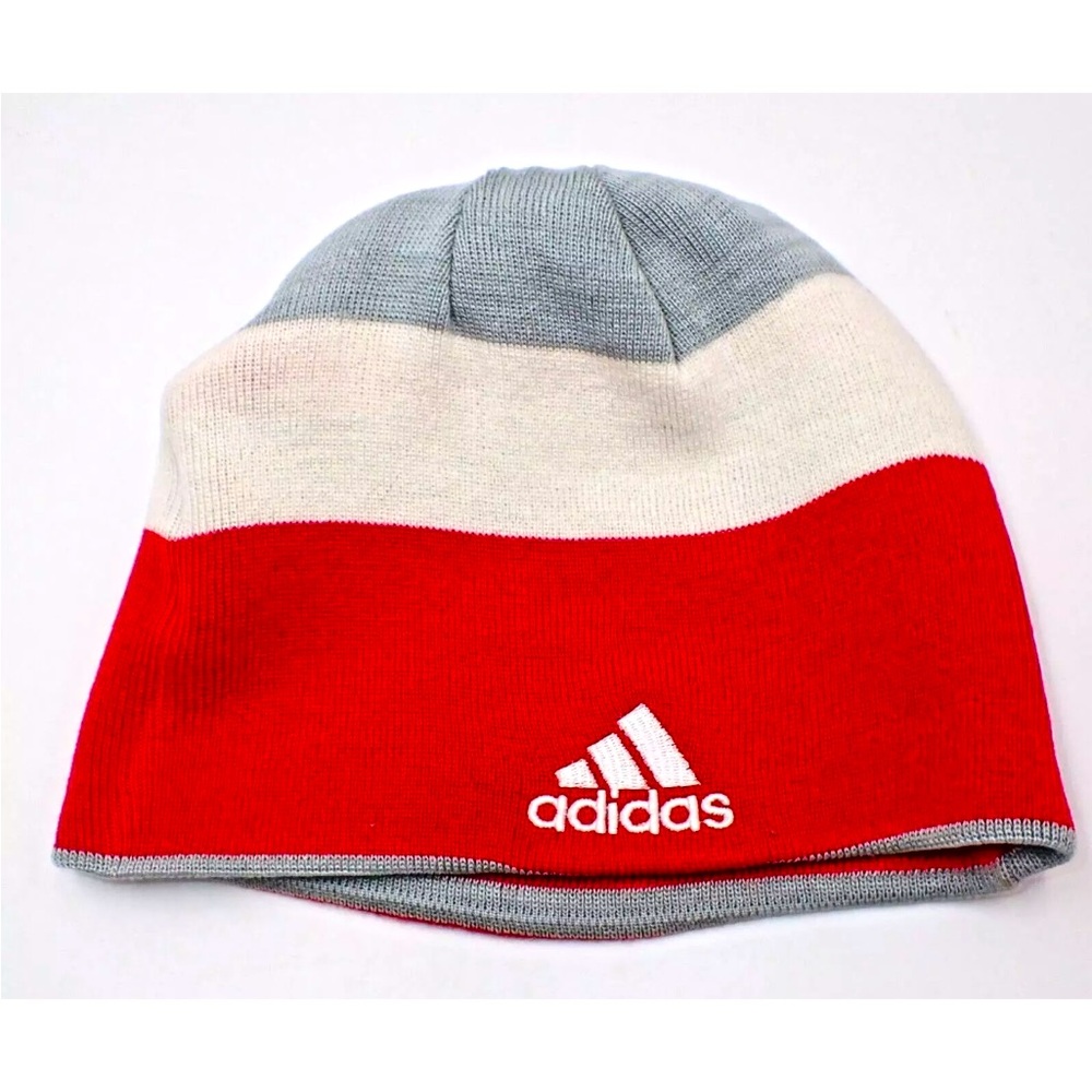 Adidas Reversible Knit Beanie Portland Trailblazers Stocking Cap Red Pinwheel